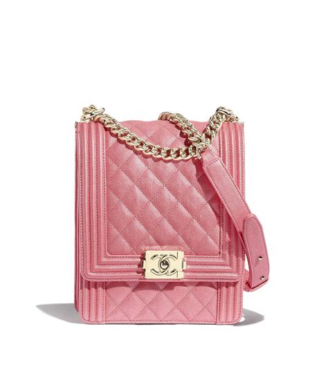 boy chanel handbag pink